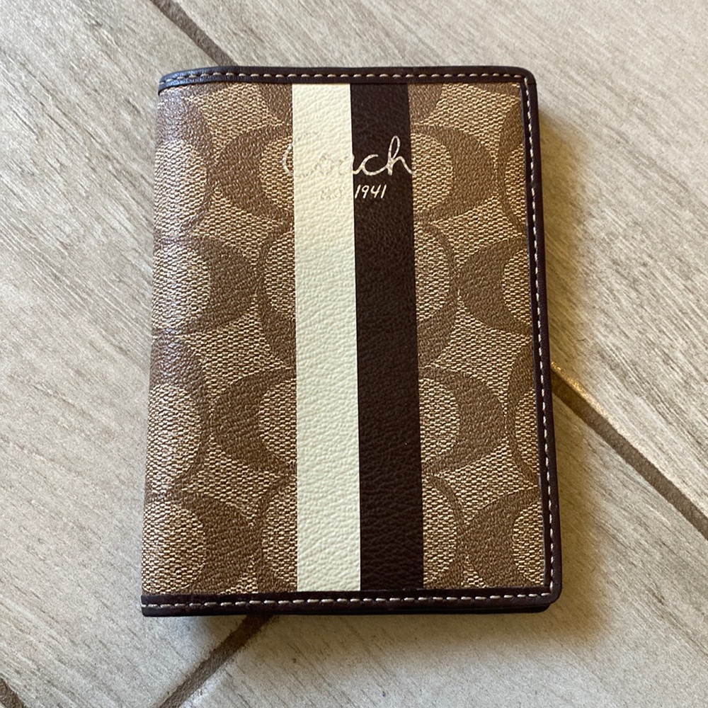 Brand New Coach Passport Cover